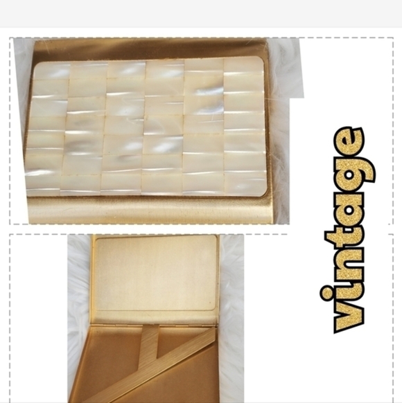 Vintage‎ Mother of Pearl Stash Case/ Compact - Picture 9 of 9